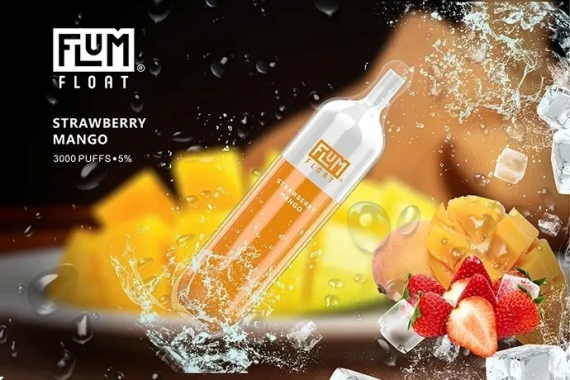 FLUM FLOAT 3000 bouffées | Flum Pebble Review H2R475 mangue fraise