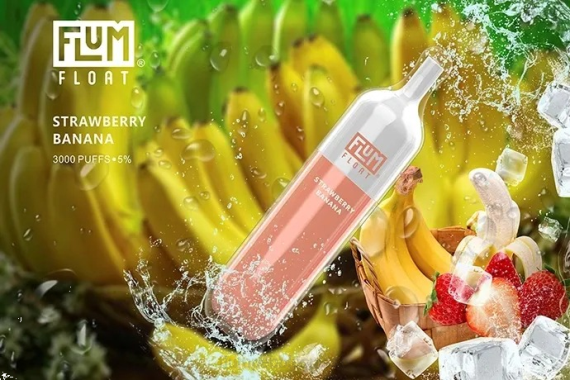 FLUM FLOAT 3000 bouffées | Flum Pebble Suisse H2R471 fraise banane