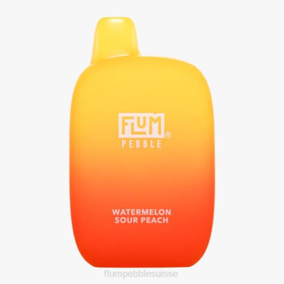 FLUM PEBBLES 6000 bouffées | Flum Pebble Flavors H2R486 pêche aigre à la pastèque