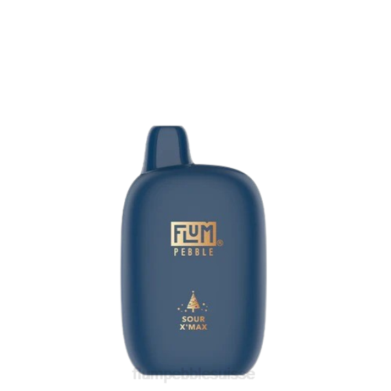 FLUM PEBBLES 6000 bouffées (édition de Noël) | Flum Pebble Vape Suisse H2R443 Noël aigre